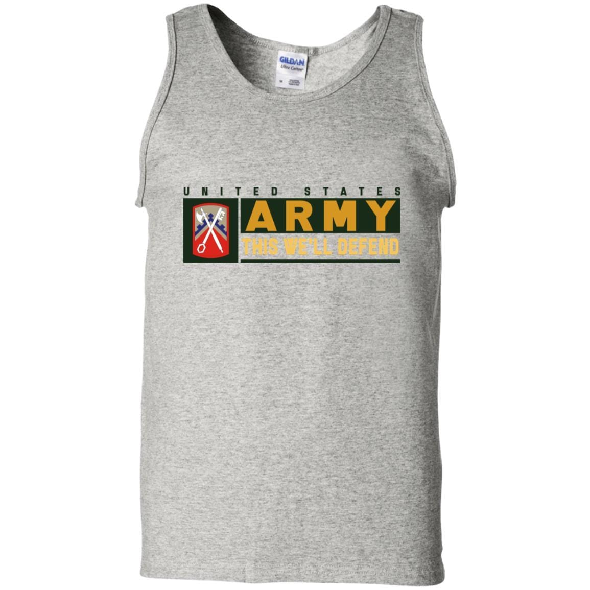 US Army 16TH SUSTAINMENT BRIGADE- This We'll Defend T-Shirt On Front For Men-TShirt-Army-Veterans Nation