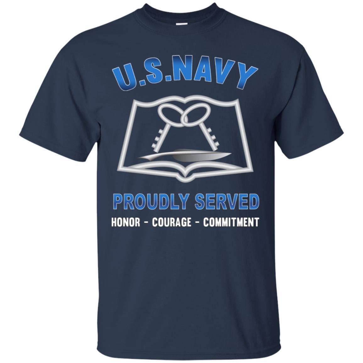 Navy Mess Management Specialist MS Navy CS - Proudly Served T-Shirt For Men On Front-TShirt-Navy-Veterans Nation