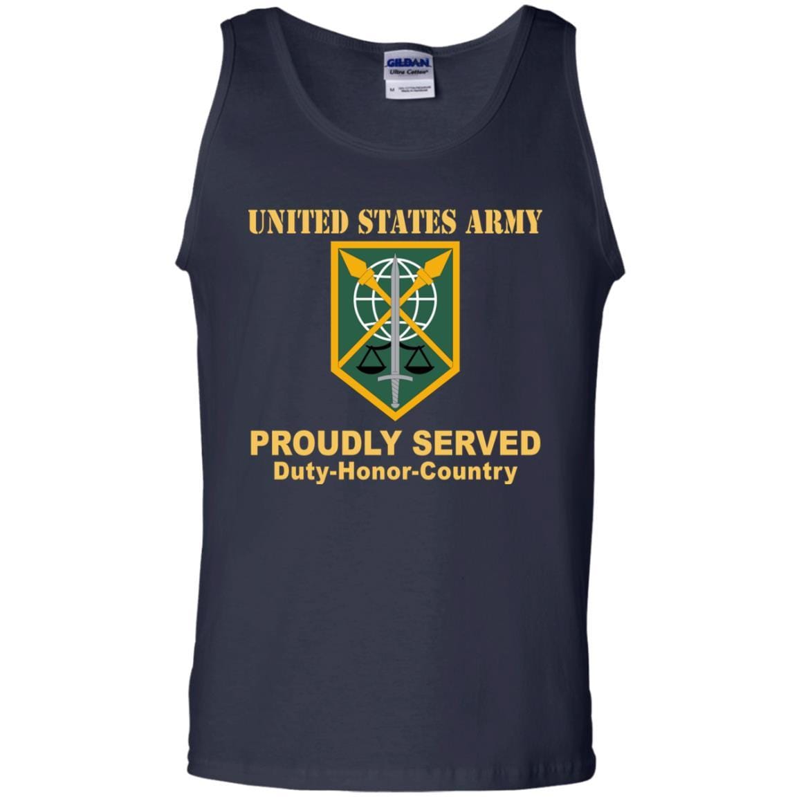 US ARMY 200 MILITARY POLICE BRIGADE- Proudly Served T-Shirt On Front For Men-TShirt-Army-Veterans Nation