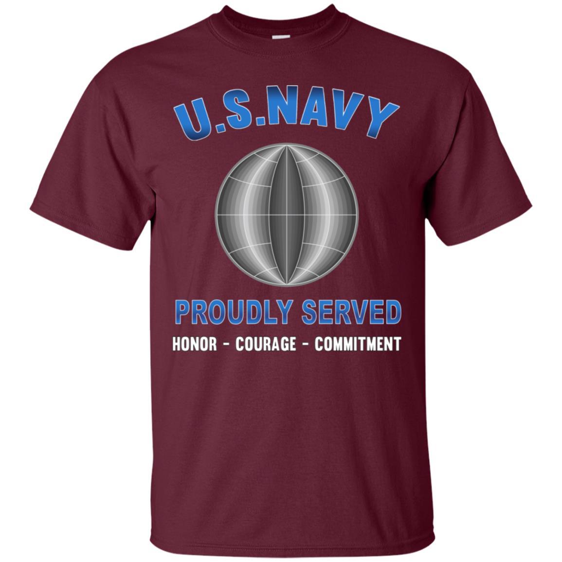 U.S Navy Electrician's mate Navy EM - Proudly Served T-Shirt For Men On Front-TShirt-Navy-Veterans Nation