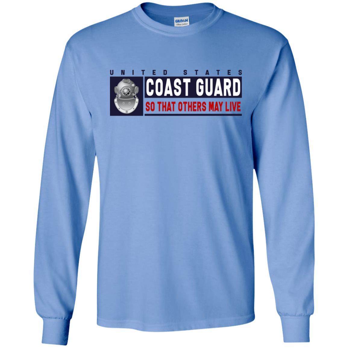 US Coast Guard Diver ND Logo- So that others may live Long Sleeve - Pullover Hoodie-TShirt-USCG-Veterans Nation