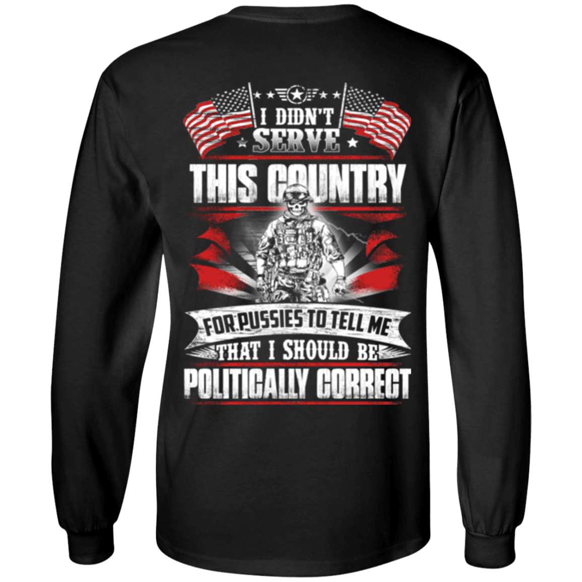 Military T-Shirt "I Didn't Serve This Country"-TShirt-General-Veterans Nation
