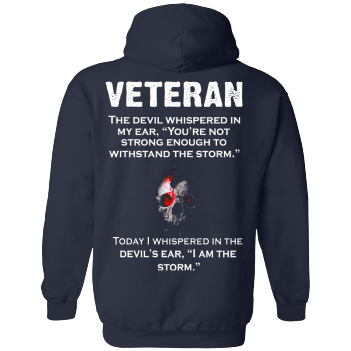 Military T-Shirt "Veteran The Devil Whispered In Devil's Ear"-TShirt-General-Veterans Nation
