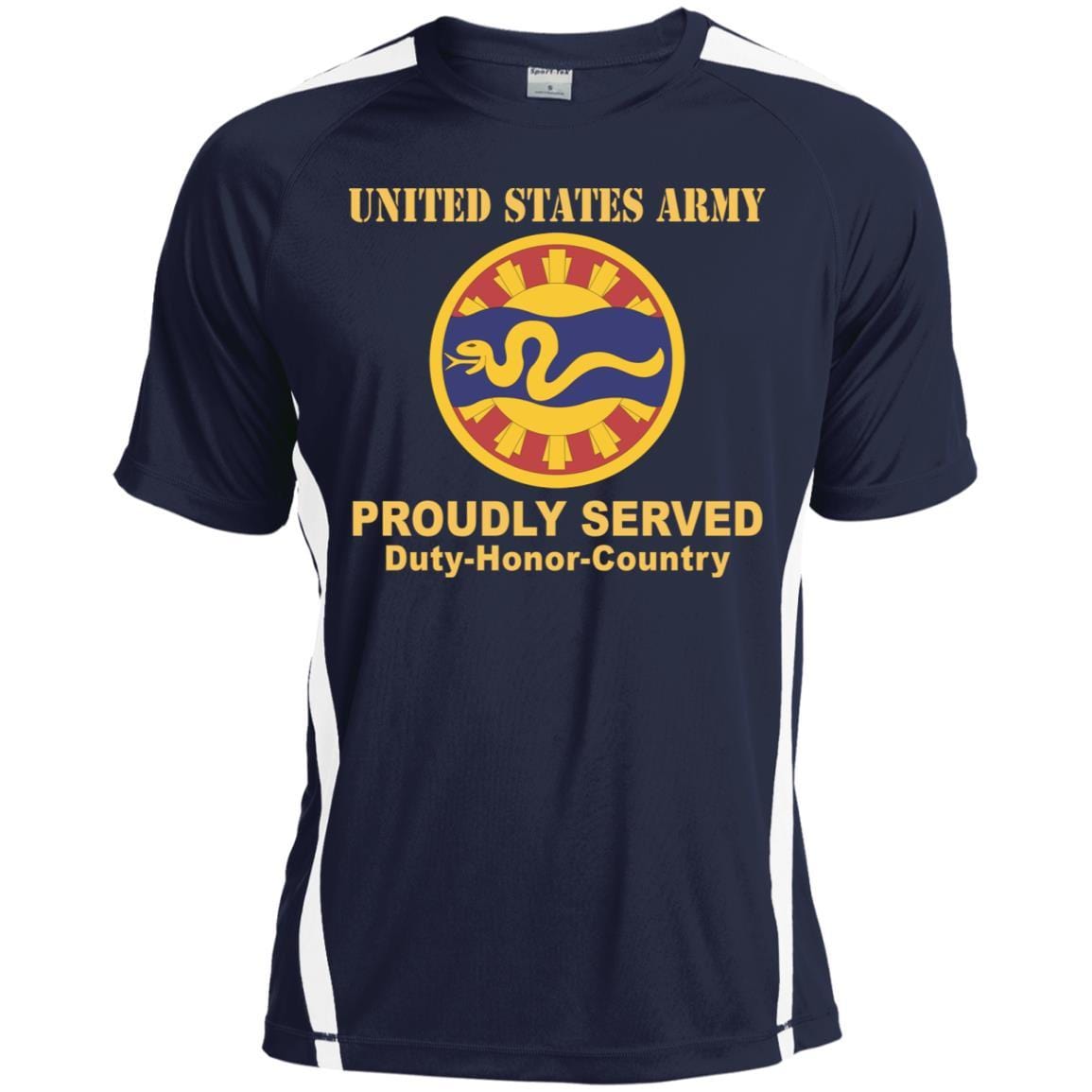 US ARMY 116TH CAVALRY BRIGADE- Proudly Served T-Shirt On Front For Men-TShirt-Army-Veterans Nation