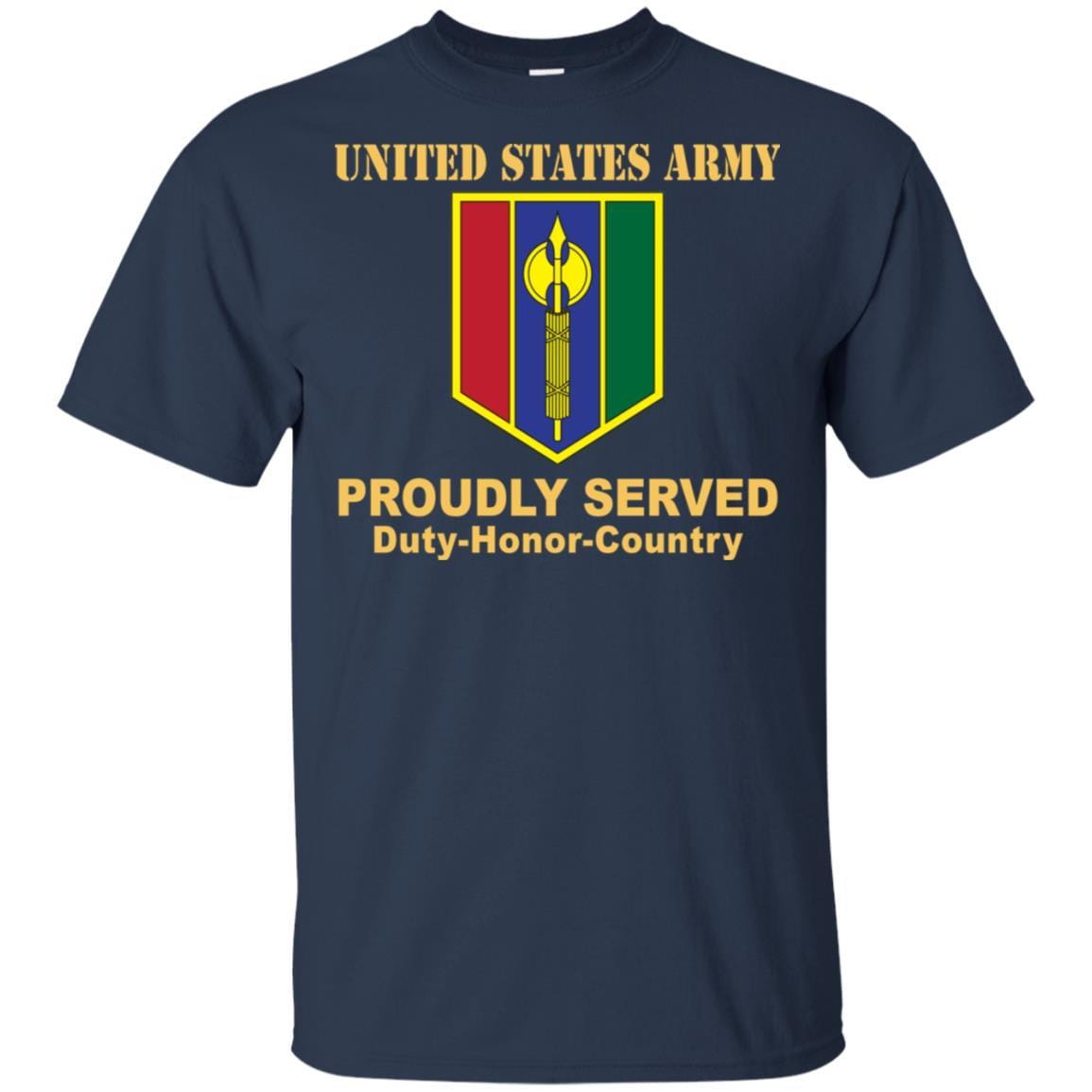 US ARMY 302 MANEUVER ENHANCEMENT BRIGADE- Proudly Served T-Shirt On Front For Men-TShirt-Army-Veterans Nation