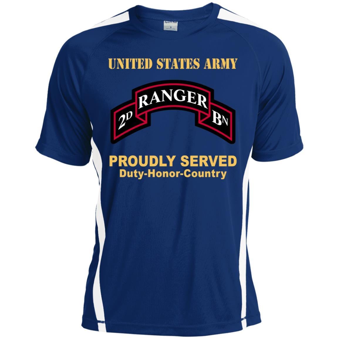 US ARMY 75TH RANGER REGIMENT 2ND BATTALION - Proudly Served T-Shirt On Front For Men-TShirt-Army-Veterans Nation