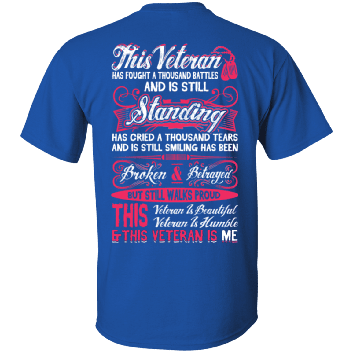 Military T-Shirt "This Veteran is Beautiful and Humble"-TShirt-General-Veterans Nation