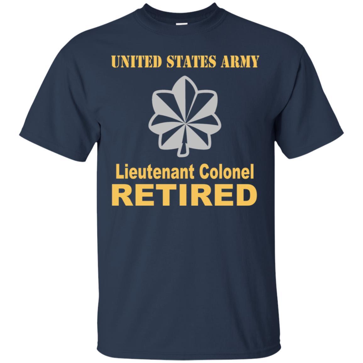 US Army O-5 Lieutenant Colonel O5 LTC Field Officer Retired Men T Shirt On Front-TShirt-Army-Veterans Nation