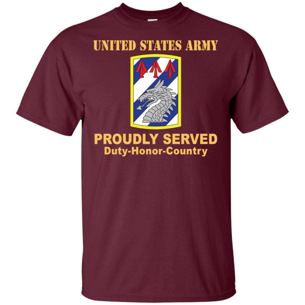 US ARMY 3RD SUSTAINMENT BRIGADE- Proudly Served T-Shirt On Front For Men-TShirt-Army-Veterans Nation