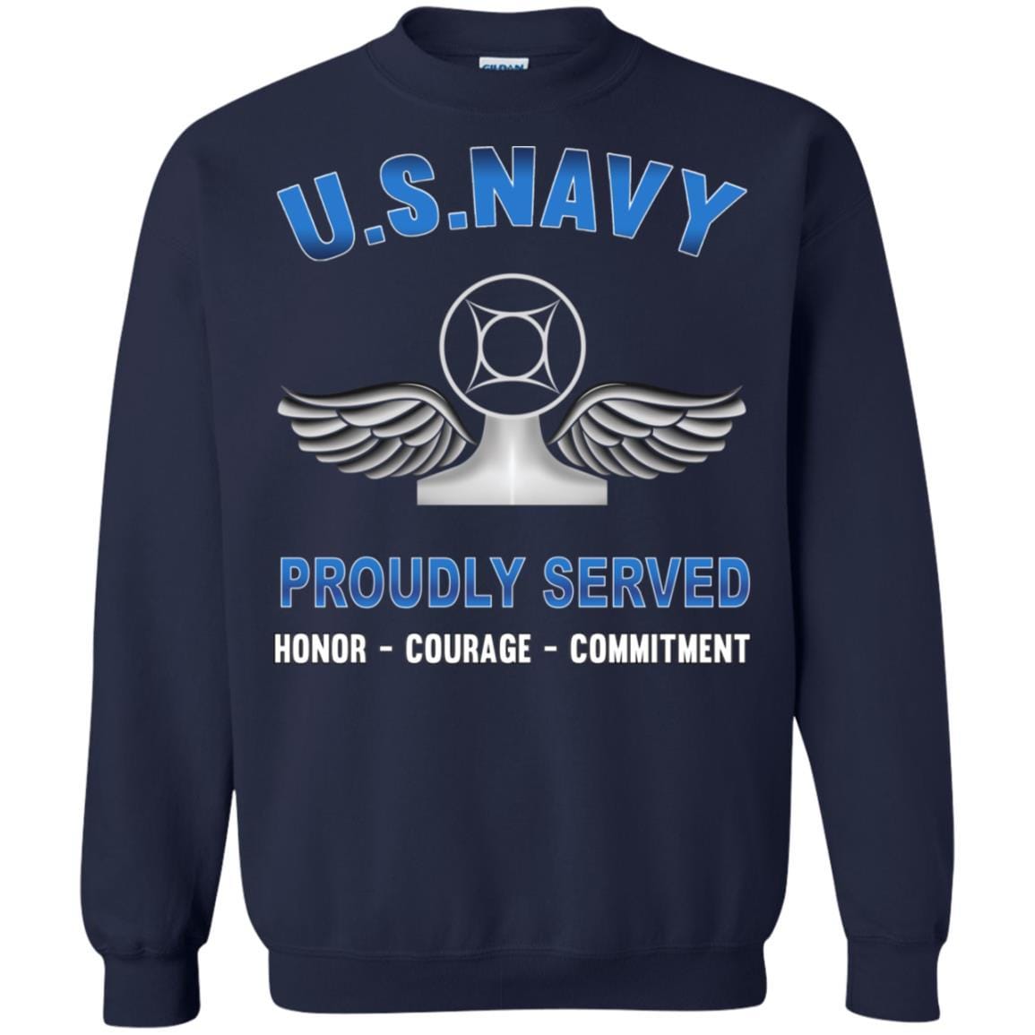 Navy Air Traffic Controller Navy AC - Proudly Served T-Shirt For Men On Front-TShirt-Navy-Veterans Nation