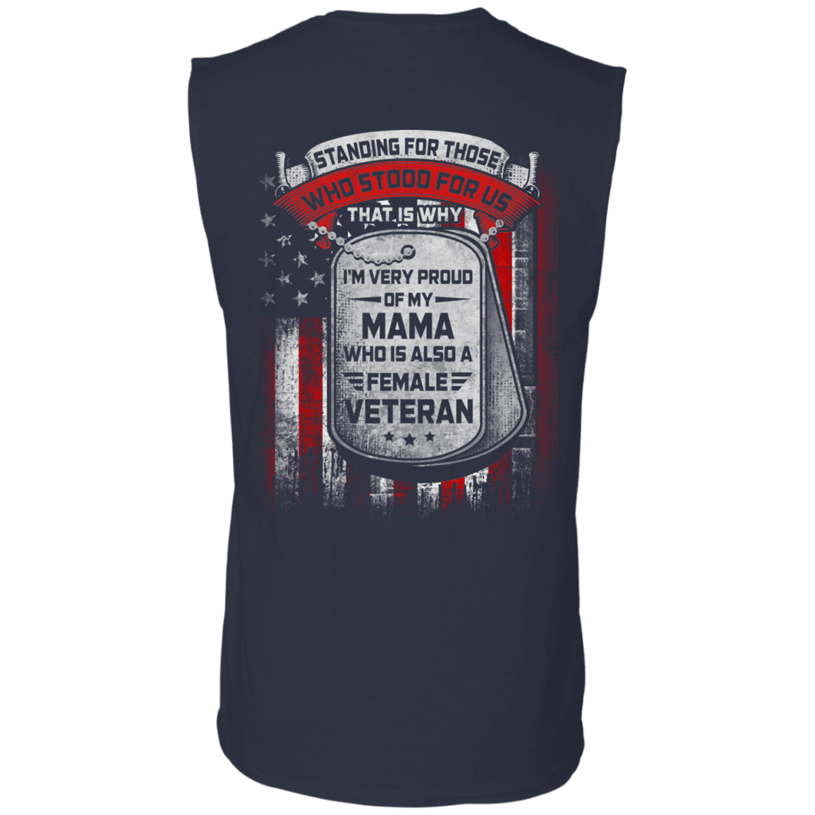 Military T-Shirt "Standing For Those Who Stood Back"-TShirt-General-Veterans Nation