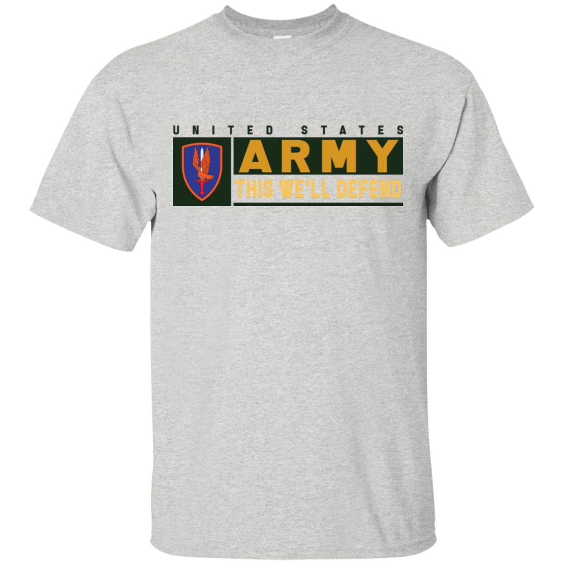 US Army 1ST AVIATION BRIGADE- This We'll Defend T-Shirt On Front For Men-TShirt-Army-Veterans Nation