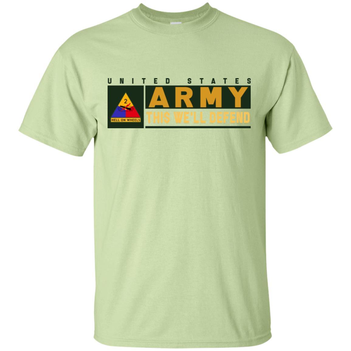 US Army 2nd Armored Division- This We'll Defend T-Shirt On Front For Men-TShirt-Army-Veterans Nation