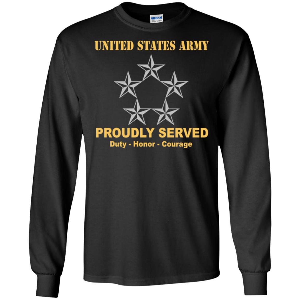 US Army O-10 General of the Army O10 GA General Officer Ranks Men Front Shirt US Army Rank-TShirt-Army-Veterans Nation