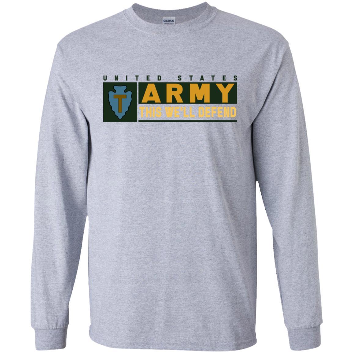 US Army 36TH INFANTRY DIVISION- This We'll Defend T-Shirt On Front For Men-TShirt-Army-Veterans Nation