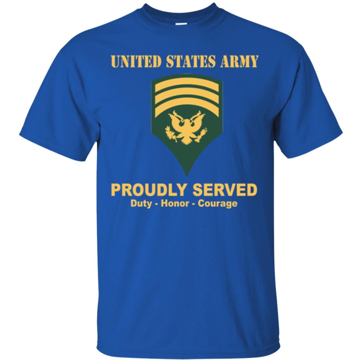 US Army E-7 SPC E7 Specialist Ranks Men Front Shirt US Army Rank-TShirt-Army-Veterans Nation