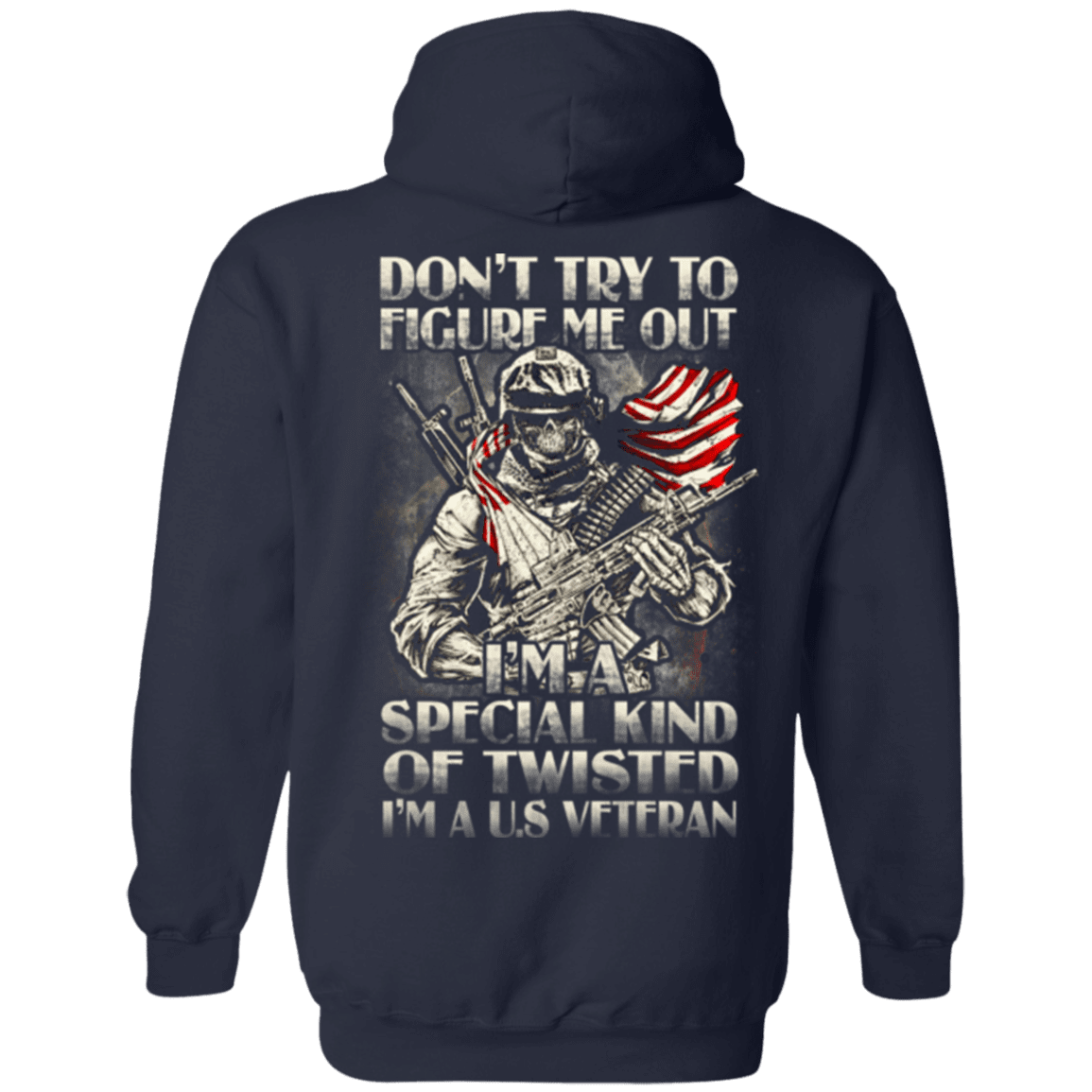 Military T-Shirt "Don't Try to Figure Me Out - I'm A US Veteran"-TShirt-General-Veterans Nation