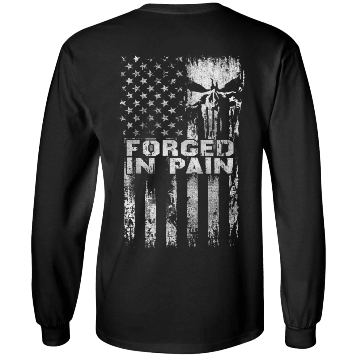 Military T-Shirt "Veteran Forged In Pain"-TShirt-General-Veterans Nation