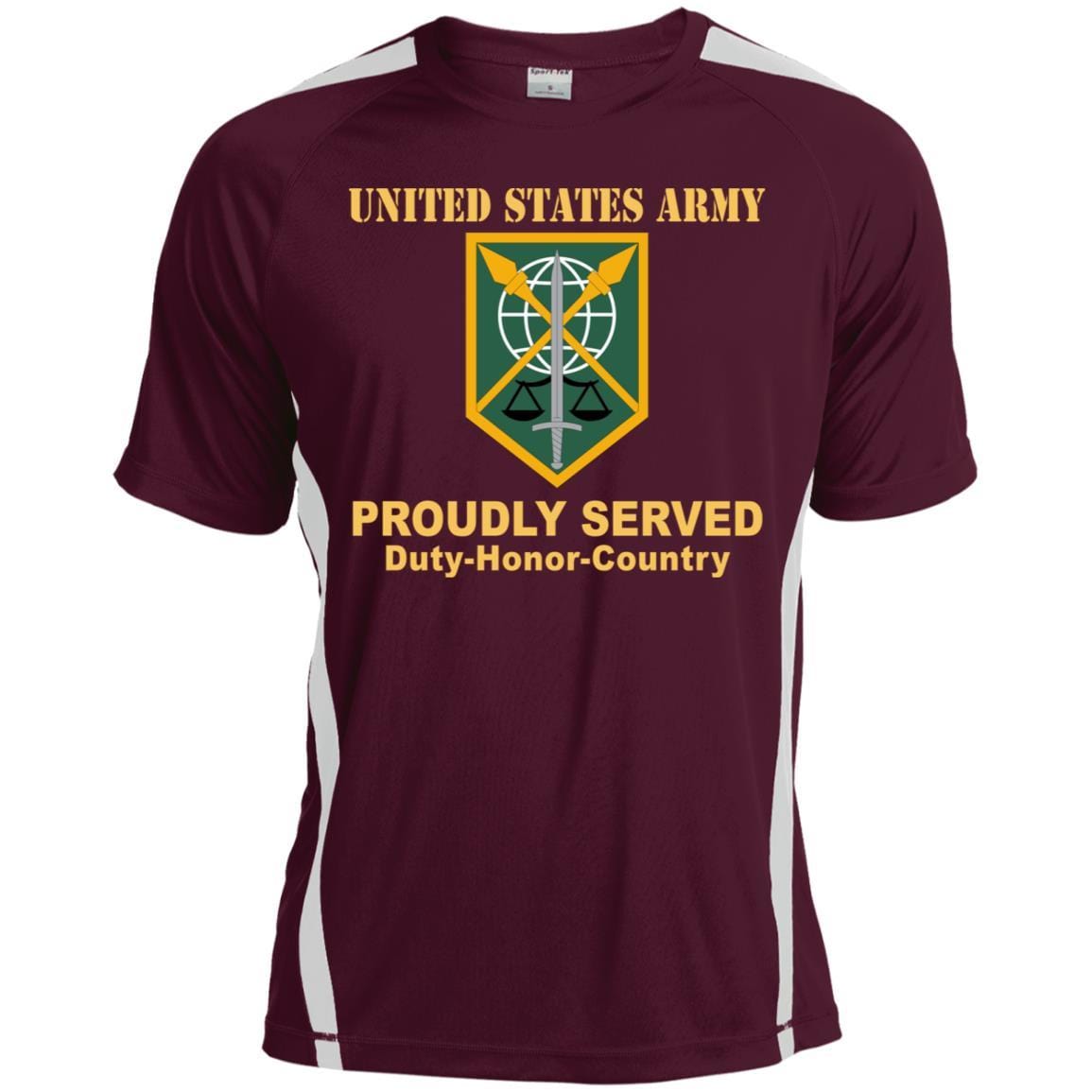 US ARMY 200 MILITARY POLICE BRIGADE- Proudly Served T-Shirt On Front For Men-TShirt-Army-Veterans Nation