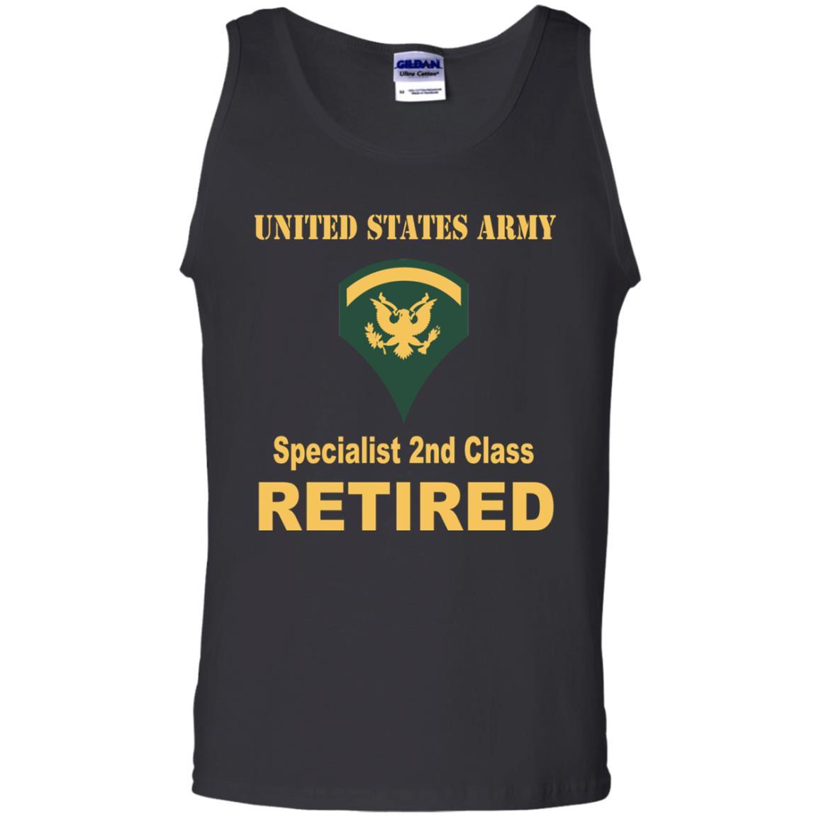 US Army E-5 SPC E5 Specialist Specialist 2nd Class Reired Men T Shirt On Front-TShirt-Army-Veterans Nation