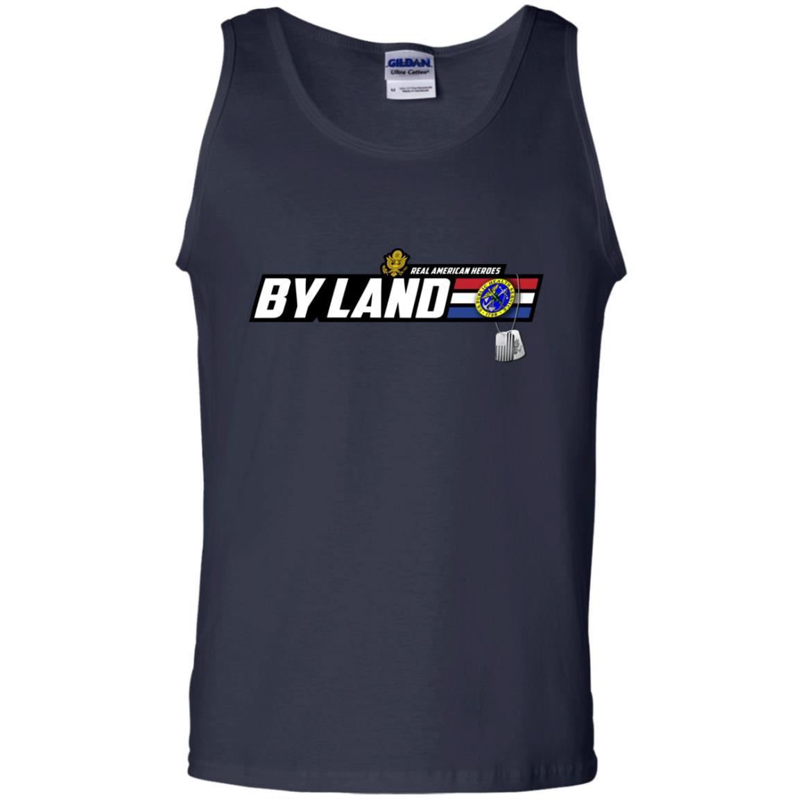 US Army T-Shirt "Public Health Service Real American Heroes By Land" On Front-TShirt-Army-Veterans Nation