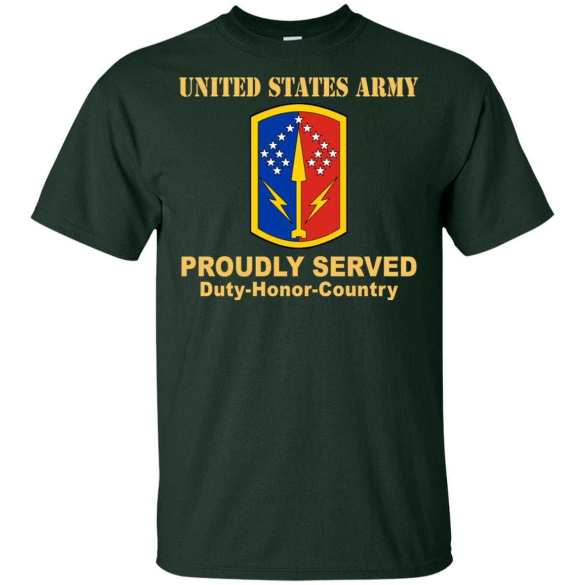 US ARMY 174 AIR DEFENSE ARTILLERY BRIGADE - Proudly Served T-Shirt On Front For Men-TShirt-Army-Veterans Nation