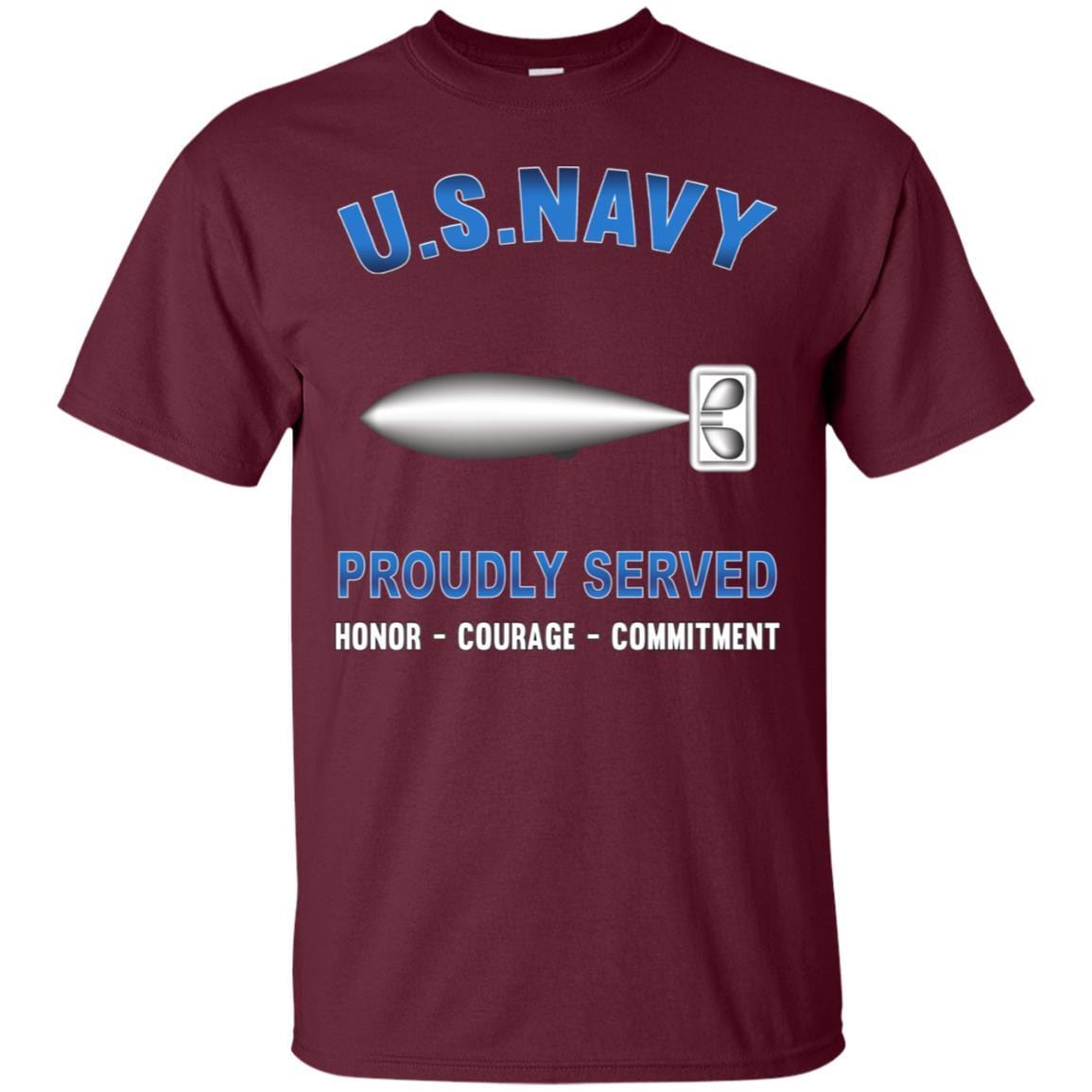 U.S Navy Torpedoman's mate Navy TM - Proudly Served T-Shirt For Men On Front-TShirt-Navy-Veterans Nation