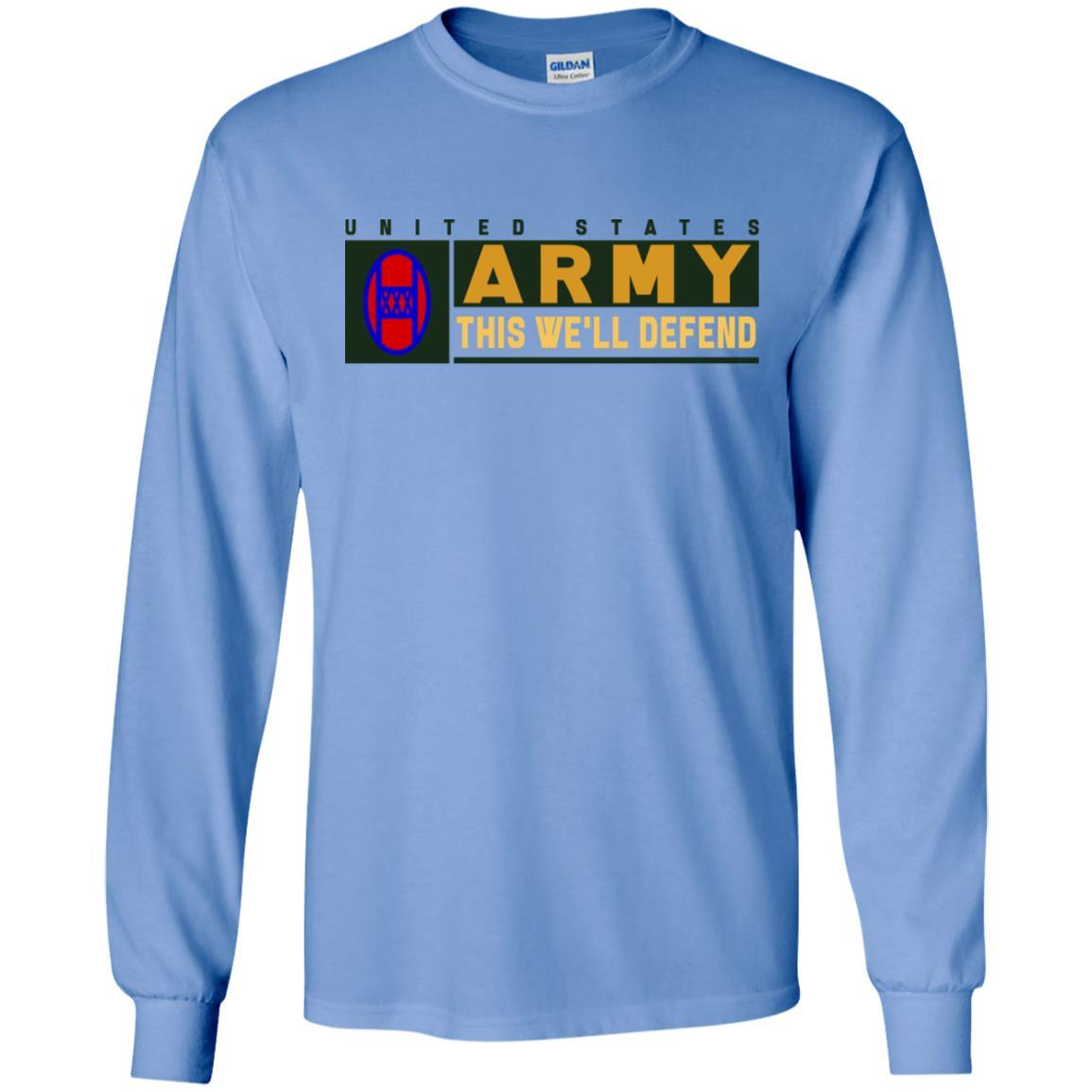 US Army 30TH ARMORED BRIGADE COMBAT TEAM- This We'll Defend T-Shirt On Front For Men-TShirt-Army-Veterans Nation