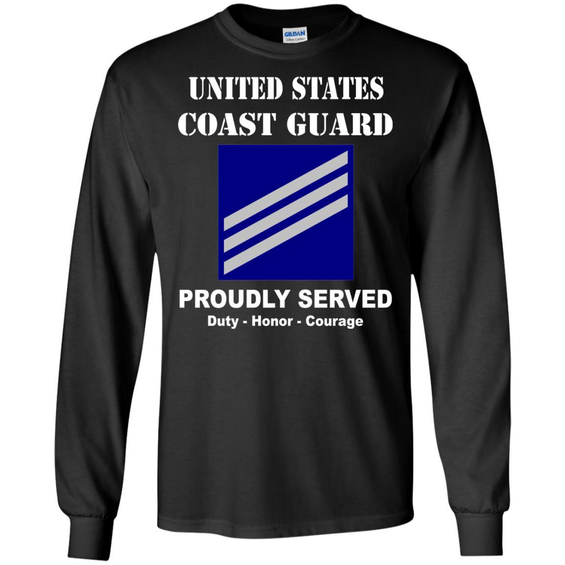 US Coast Guard E-3 Seaman E3 SN Seaman Men Front USCG T Shirt-TShirt-USCG-Veterans Nation