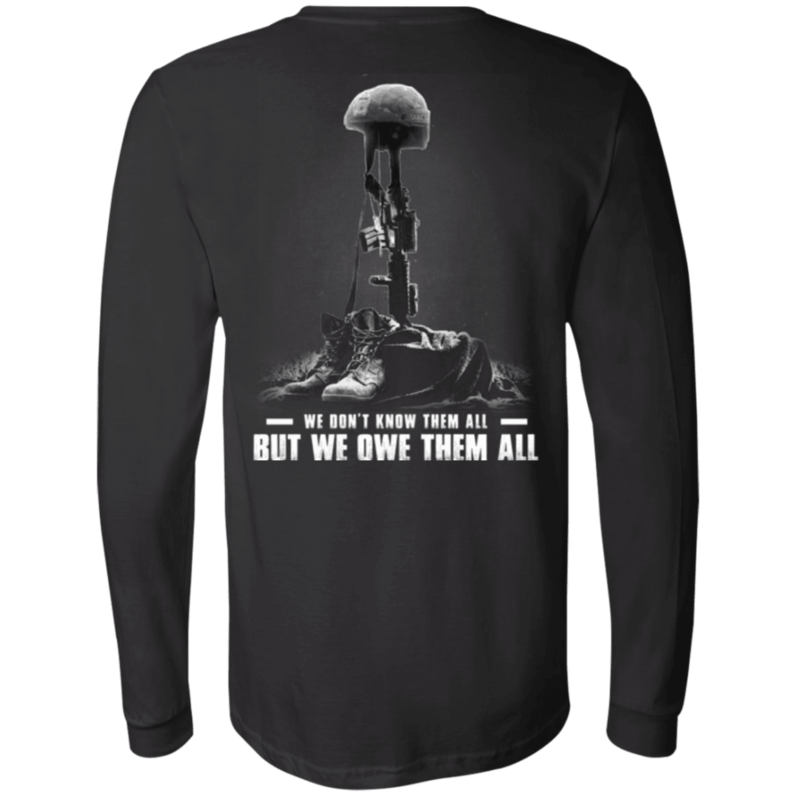 Military T-Shirt "Veteran - We Own Them All" - Men Back-TShirt-General-Veterans Nation