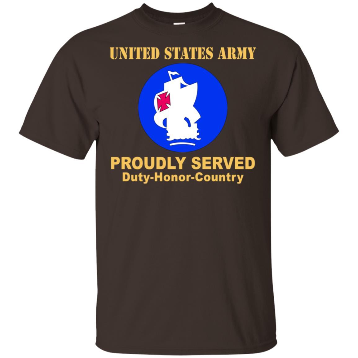US ARMY SOUTH CSIB- Proudly Served T-Shirt On Front For Men-TShirt-Army-Veterans Nation