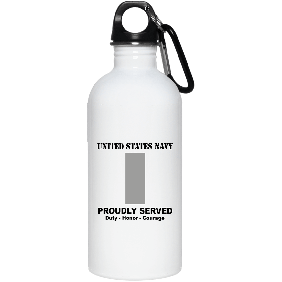 US Navy O-2 Lieutenant Junior Grade O2 LTJG Junior Officer Ranks T shirt White Coffee Mug - Stainless Travel Mug-Mug-Navy-Officer-Veterans Nation