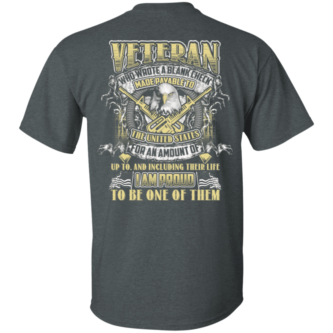 Military T-Shirt "Proud To Be Veteran"-TShirt-General-Veterans Nation