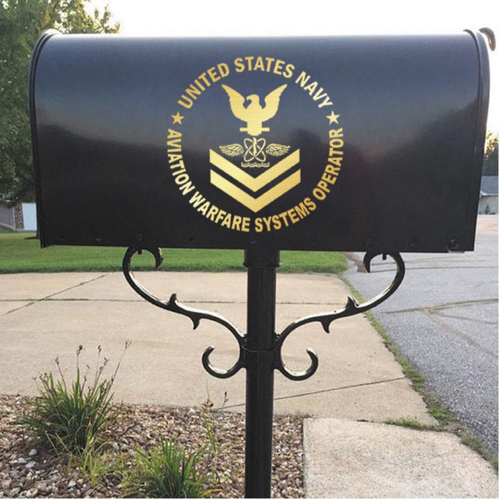 US Navy Aviation Warfare Systems Operator AW Rating Badges Clear Stickers-Decal-Navy-Rating-Veterans Nation
