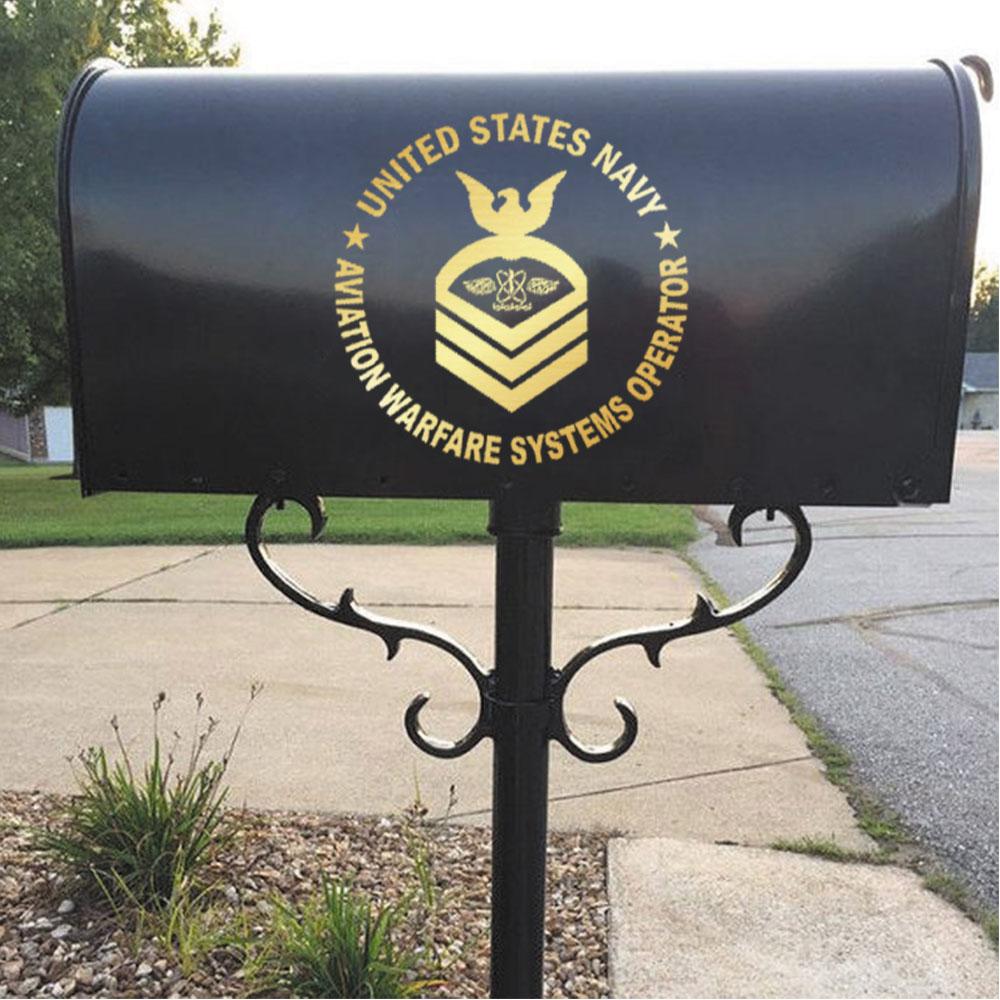 US Navy Aviation Warfare Systems Operator AW Rating Badges Clear Stickers-Decal-Navy-Rating-Veterans Nation