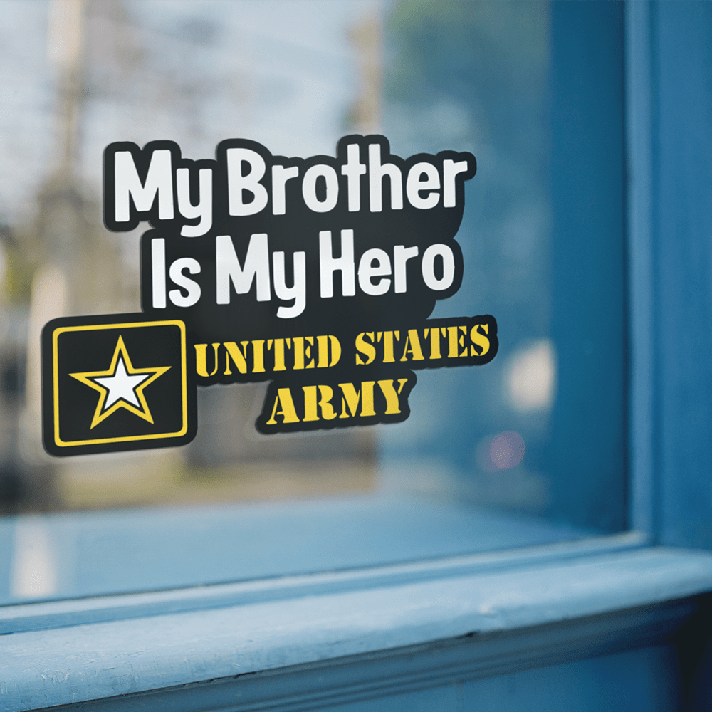 My Family Is My Hero United States Army Standard Sticker-Decal-General-Veterans Nation