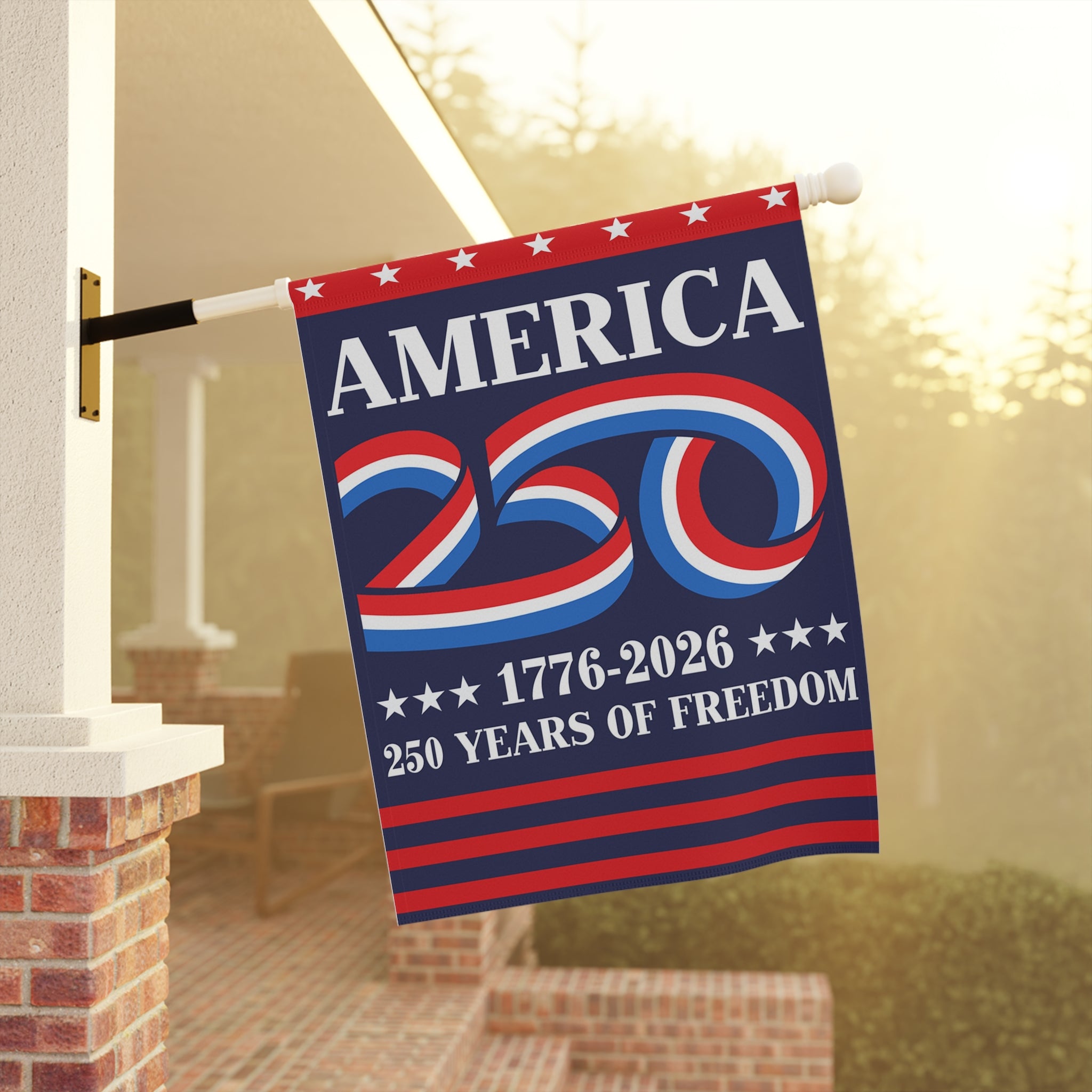 America 250 1776 - 2026 House Flag 28''x40'' Twin-Side Printing