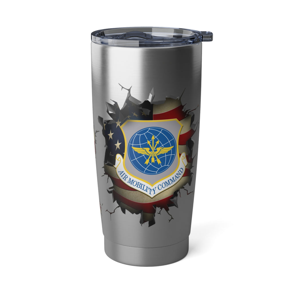 US Air Force Air Mobility Command 3D Break Effect Vagabond 20oz Tumbler