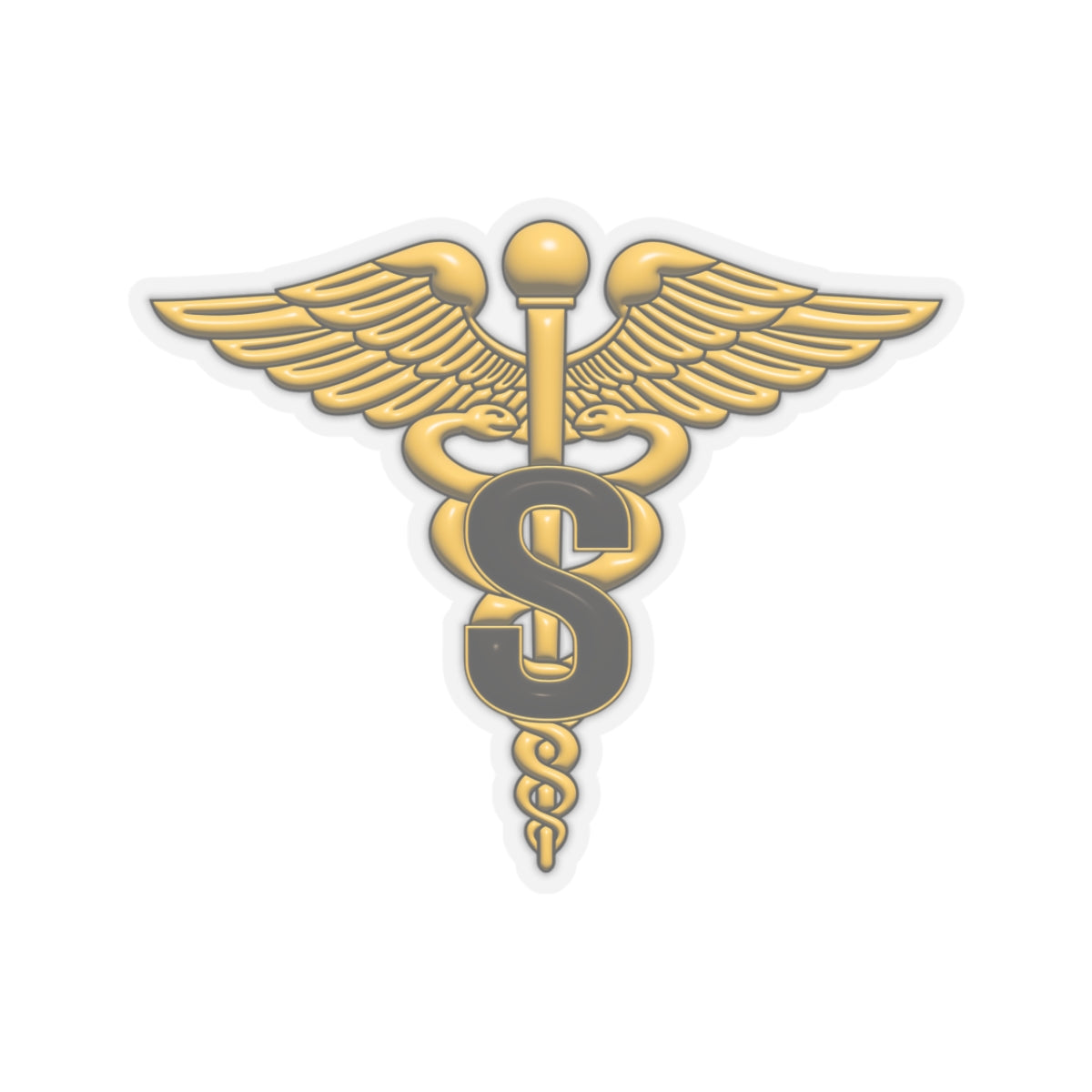 US Army Medical Specialist Corps 3D Effect Stickers