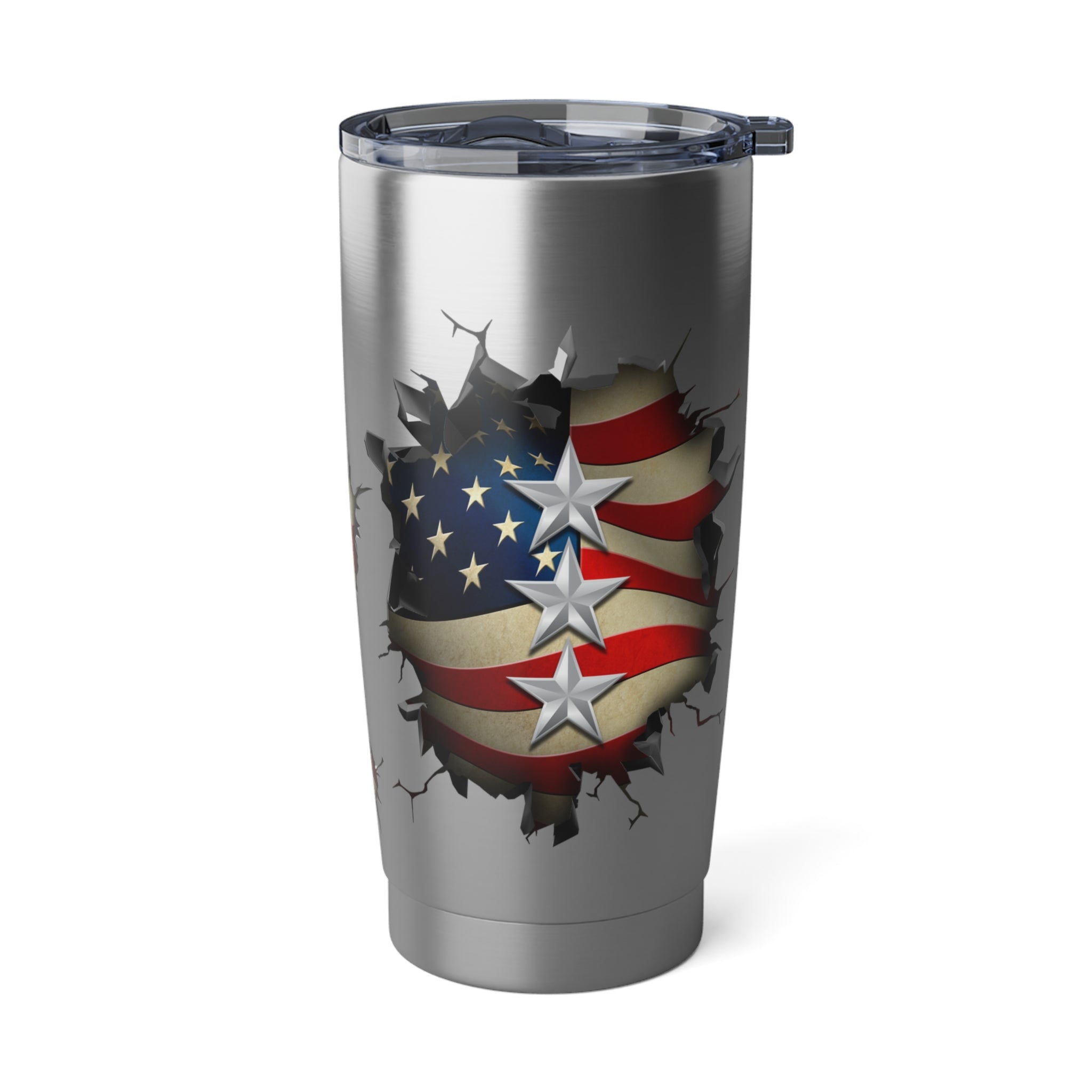 US Air Force O-9 Lieutenant General Lt Ge O9 General Officer Ranks 3D Break Effect Vagabond 20oz Tumbler