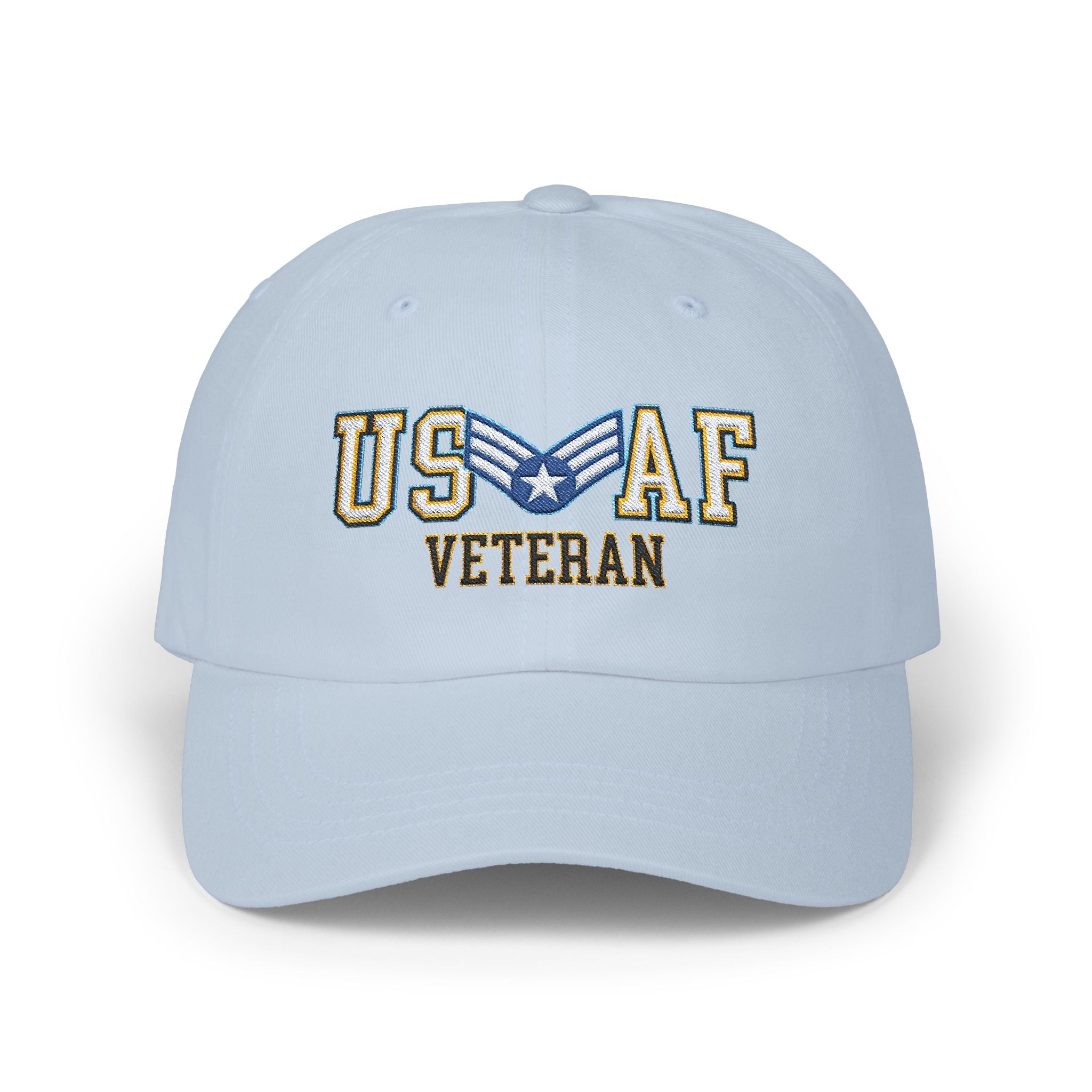 US Air Force E-4 Buck Sergeant Veteran Embroidered Classic Dad Cap