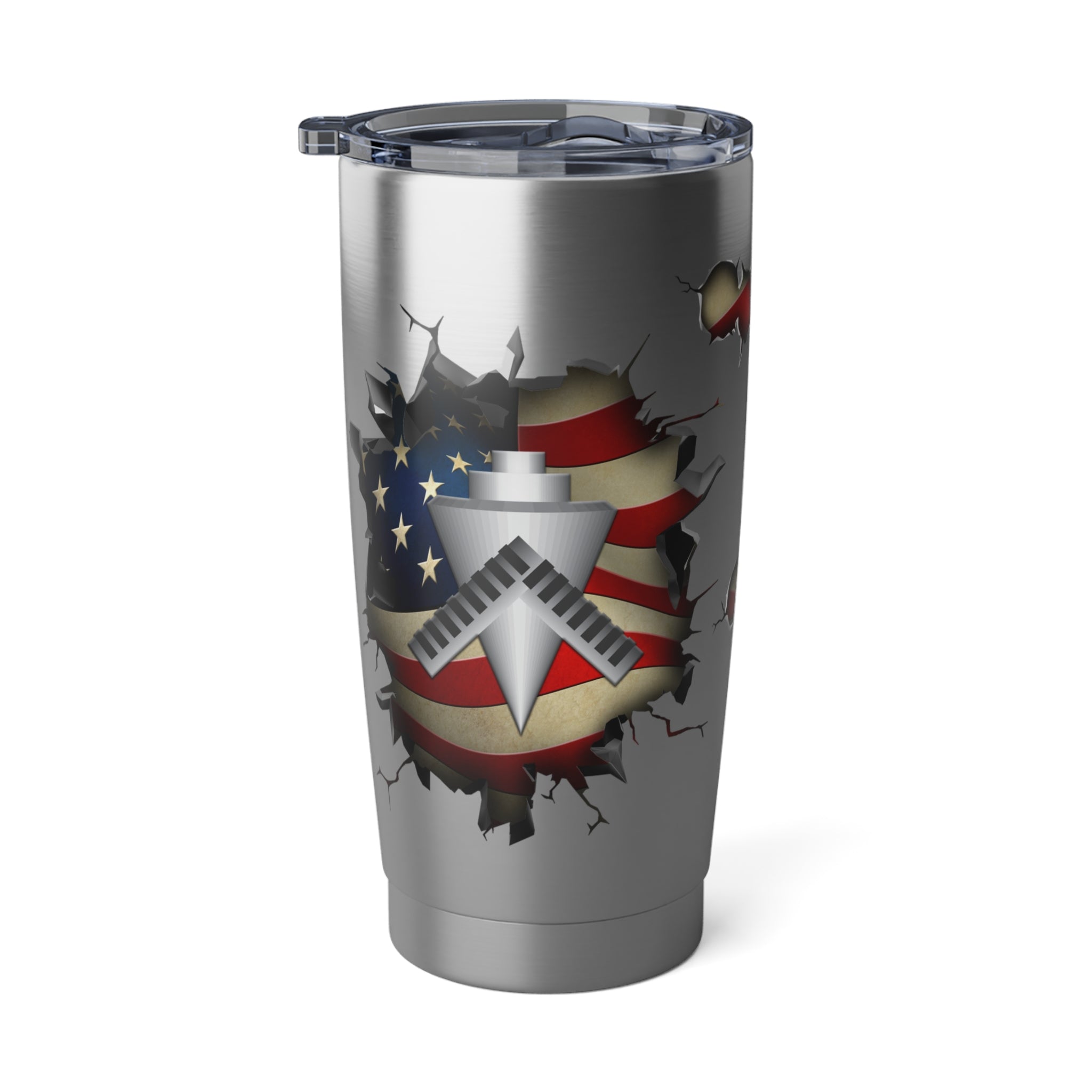 US Navy Builder Navy BU 3D Break Effect Vagabond 20oz Tumbler