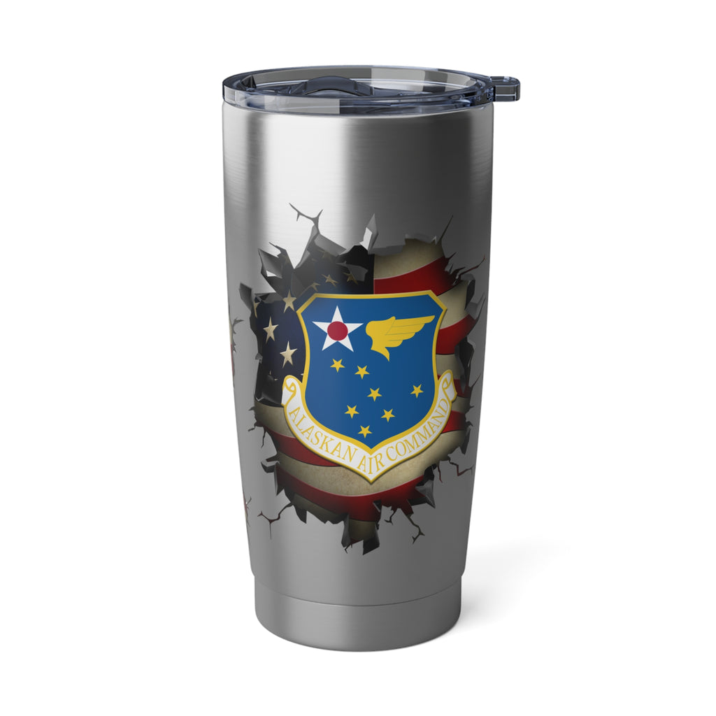 US Air Force Alaskan Air Command 3D Break Effect Vagabond 20oz Tumbler