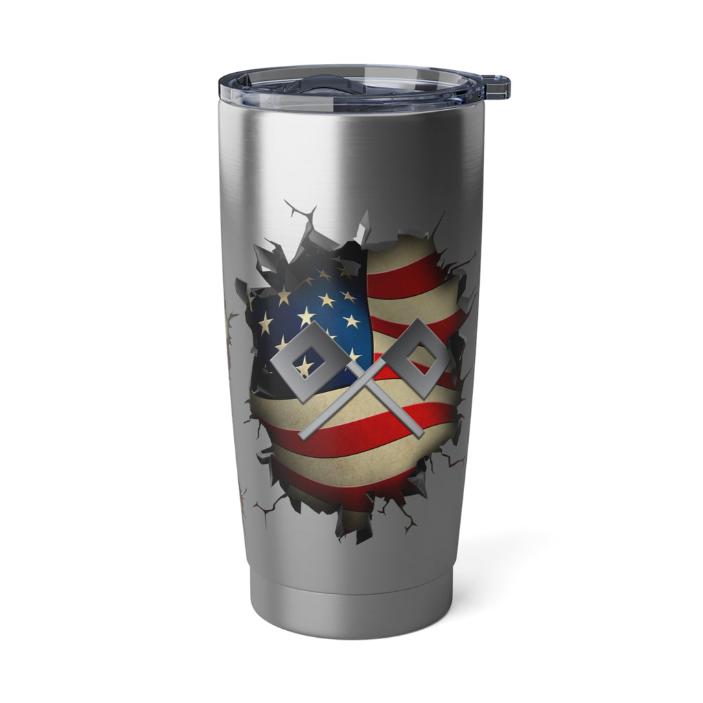 US Navy Signalman Navy SN 3D Break Effect Vagabond 20oz Tumbler