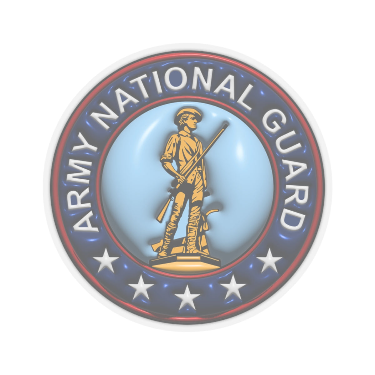 US Army National Guard 3D Effect Stickers