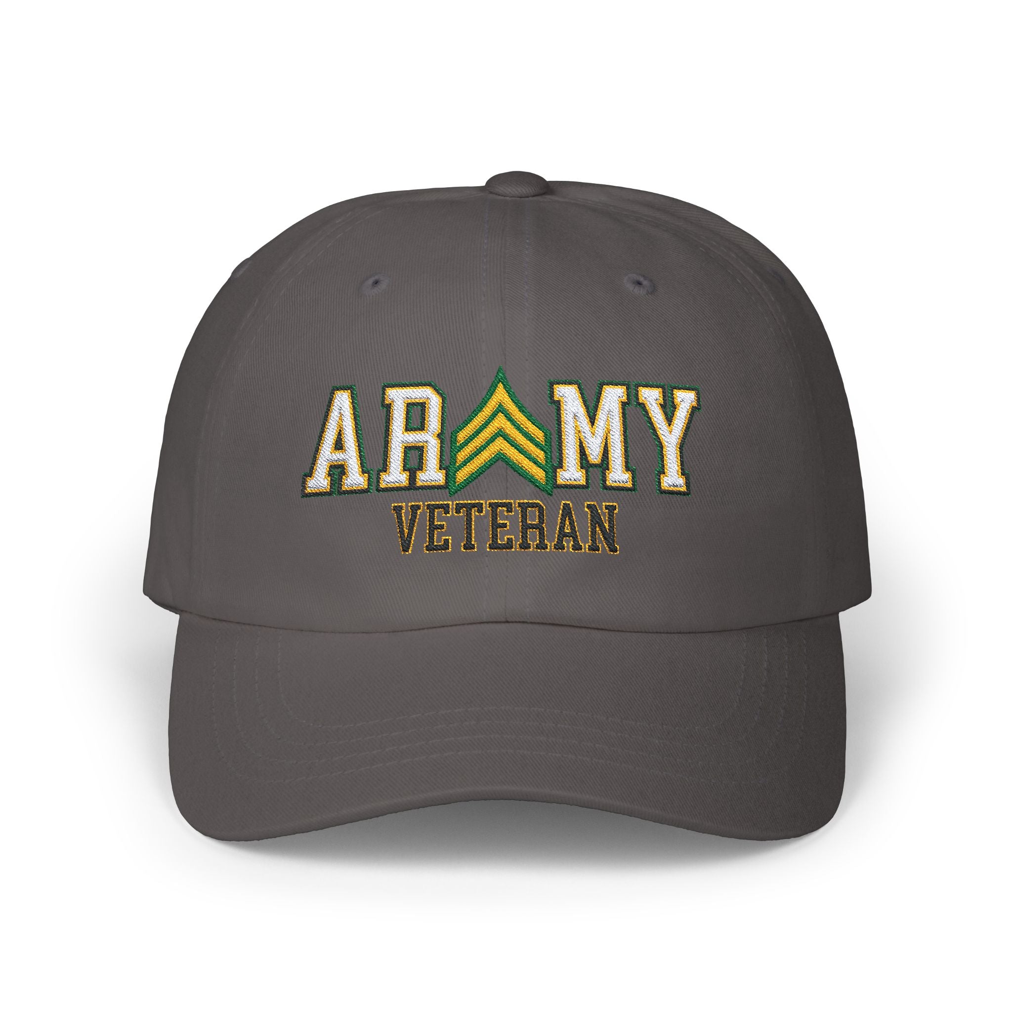 US Army E-5 Sergeant E5 SGT Noncommissioned Officer Veteran Embroidered Classic Dad Cap