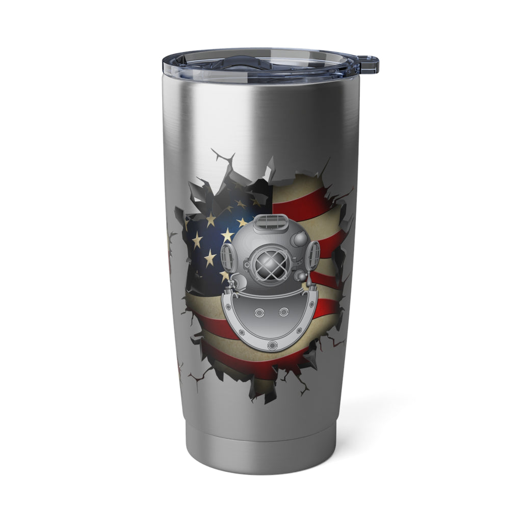 US Navy Diver Navy ND 3D Break Effect Vagabond 20oz Tumbler