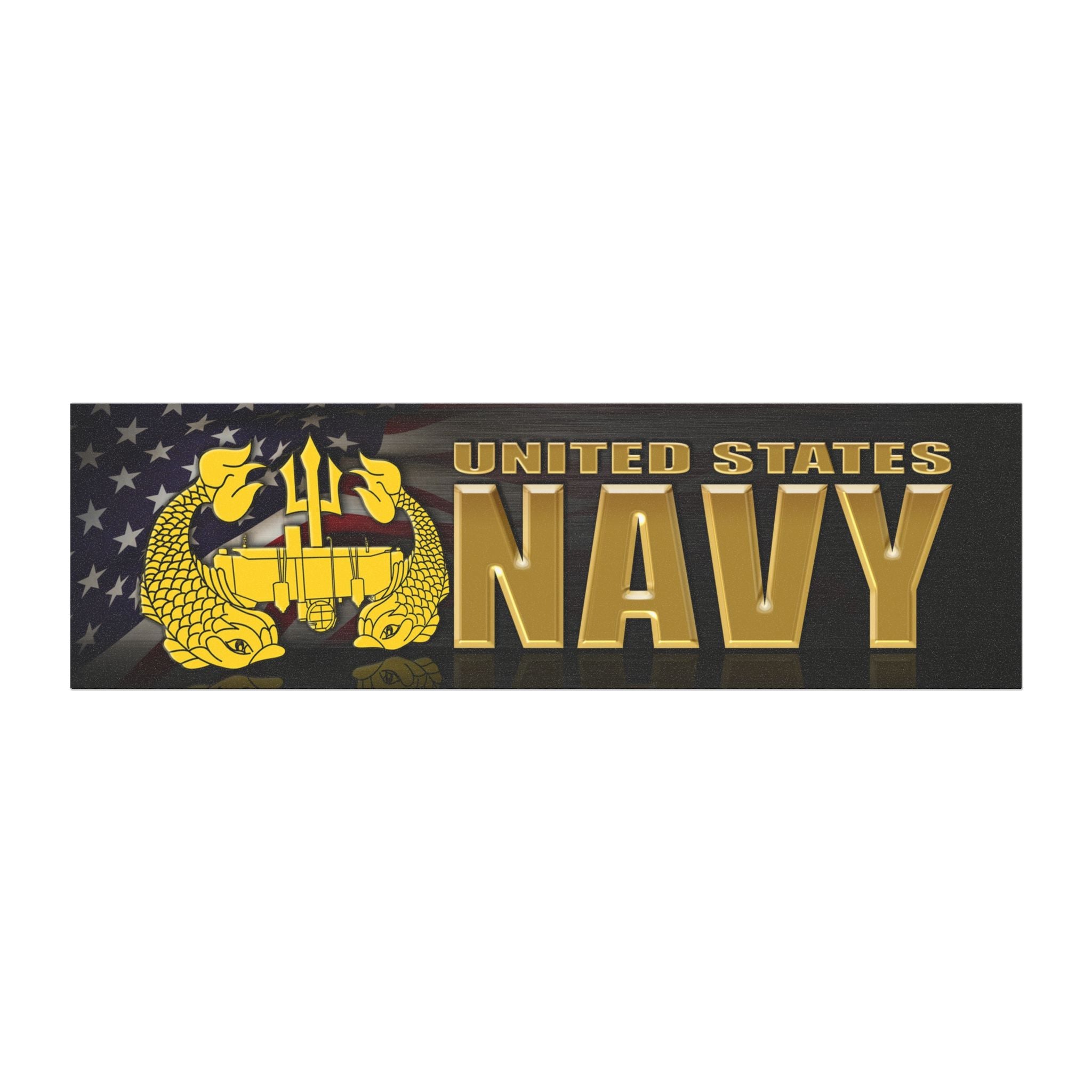 US Navy Deep Submergence Officer Badge Car Magnets