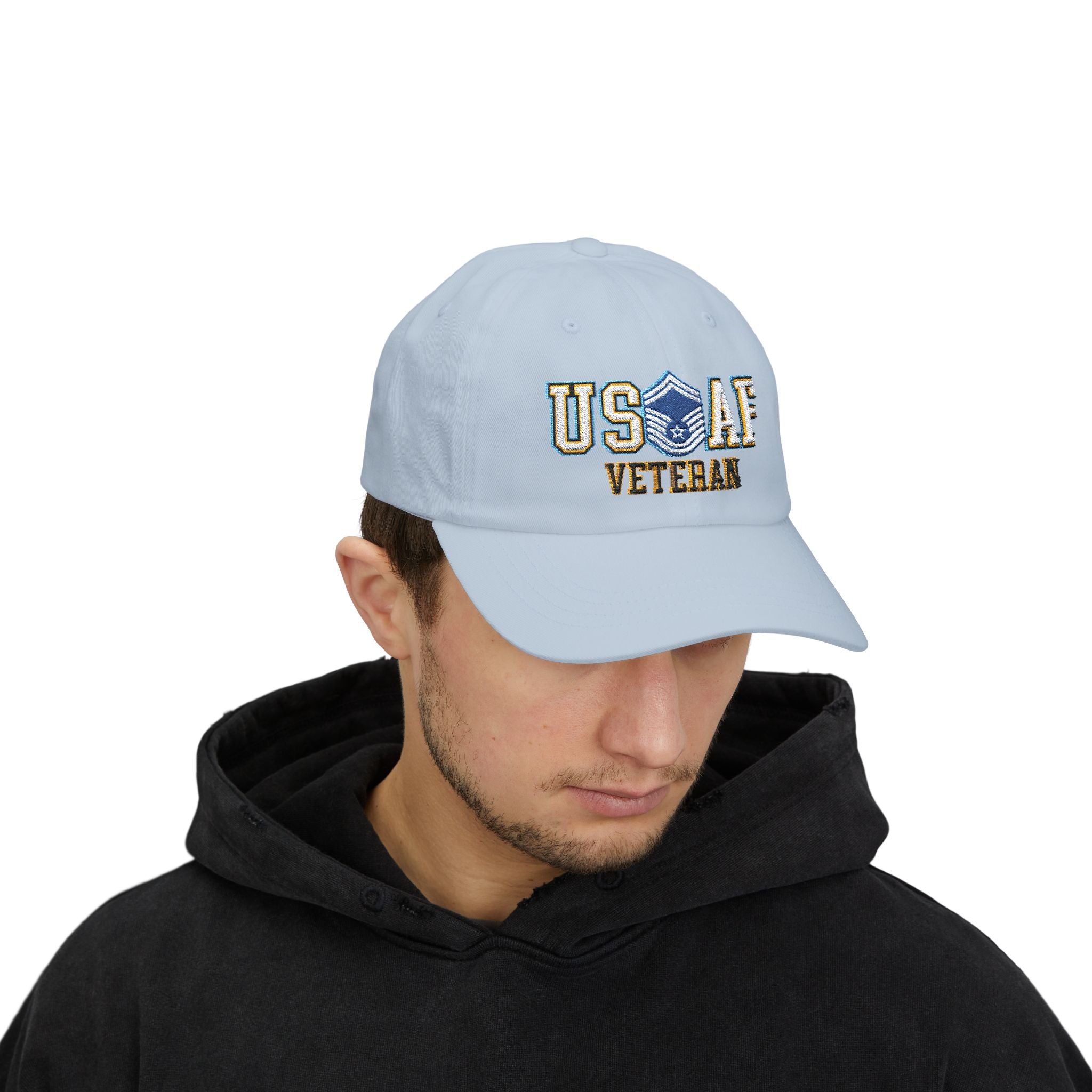 US Air Force E-8 Senior Master Sergeant SMSgt Veteran Embroidered Classic Dad Cap