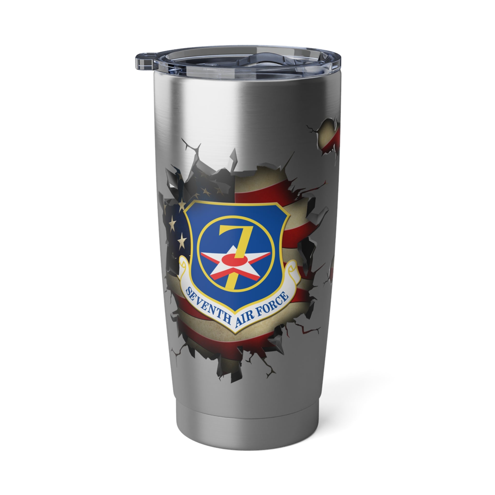 US Air Force Seventh Air Force 3D Break Effect Vagabond 20oz Tumbler